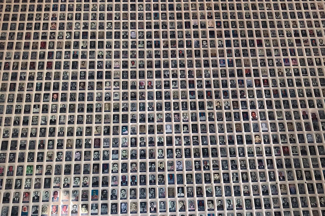 mur de portraits de resistant.es (Casablanca)