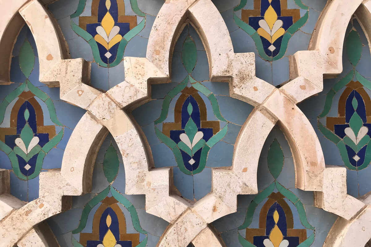 détail zellige mosquée Hassan II (Casablanca)